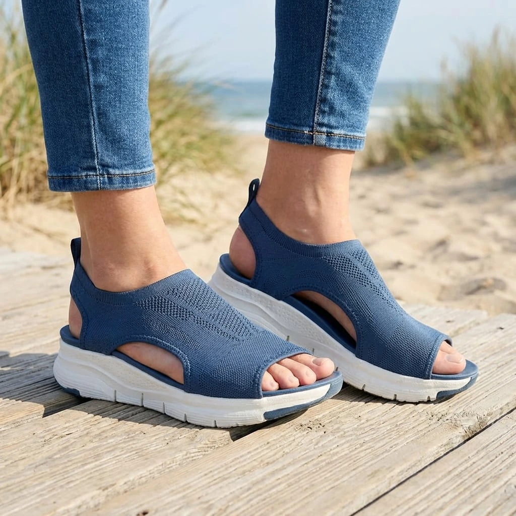 Women's Orthopedic Walking Sandals with Cushioned Sole™ – Atmungsaktiver Komfort für aktive Tage