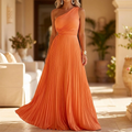 Pleated One-Shoulder Midi Dress™ – Elegante Asymmetrie für zeitlose Sophistication