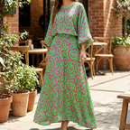 Abstract Spring Maxi Dress™ – Künstlerische Eleganz für den Frühling