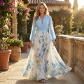 Spring Floral Maxi Dress™ – Elegante Frühlingsausstrahlung mit fließendem Komfort