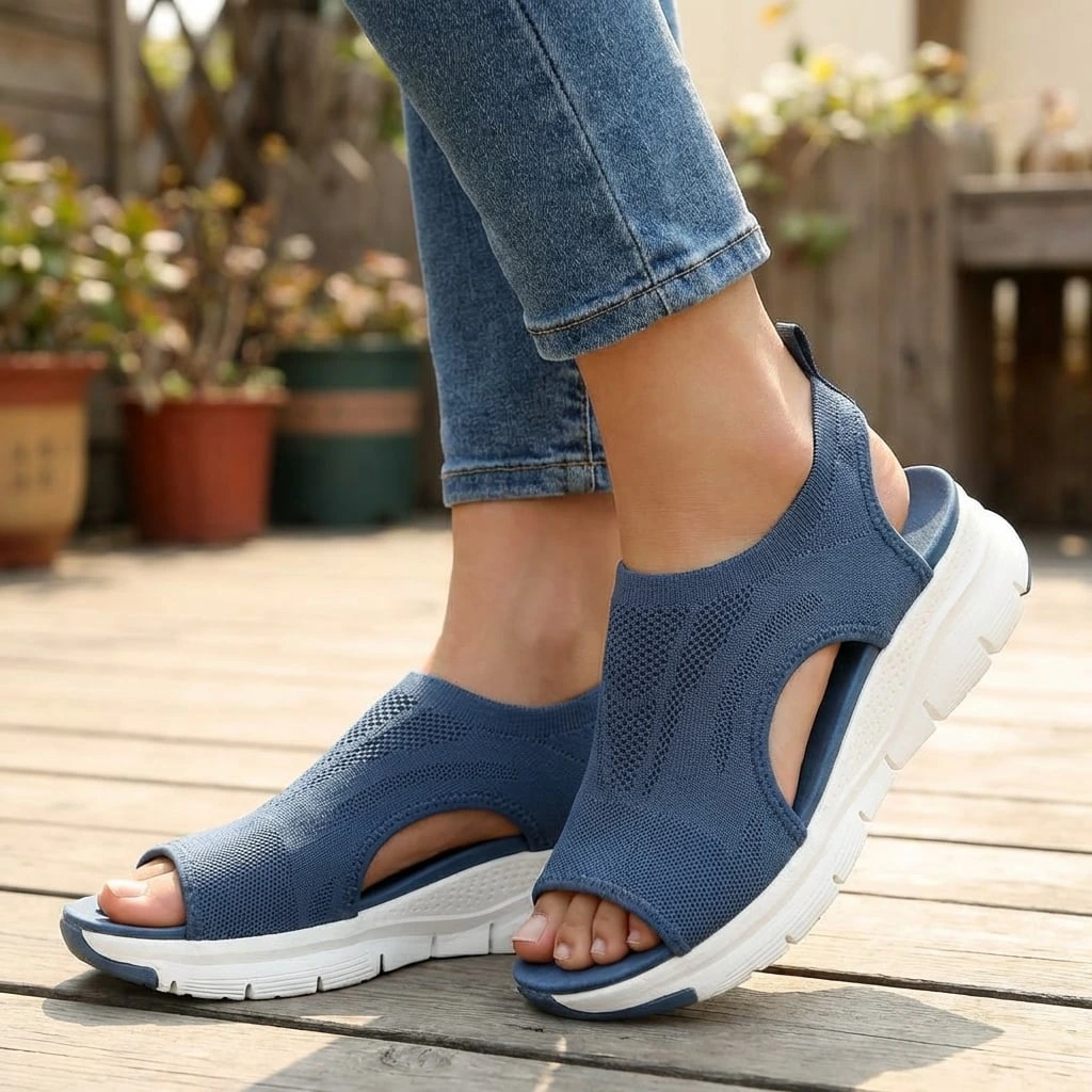 Women's Orthopedic Walking Sandals with Cushioned Sole™ – Atmungsaktiver Komfort für aktive Tage