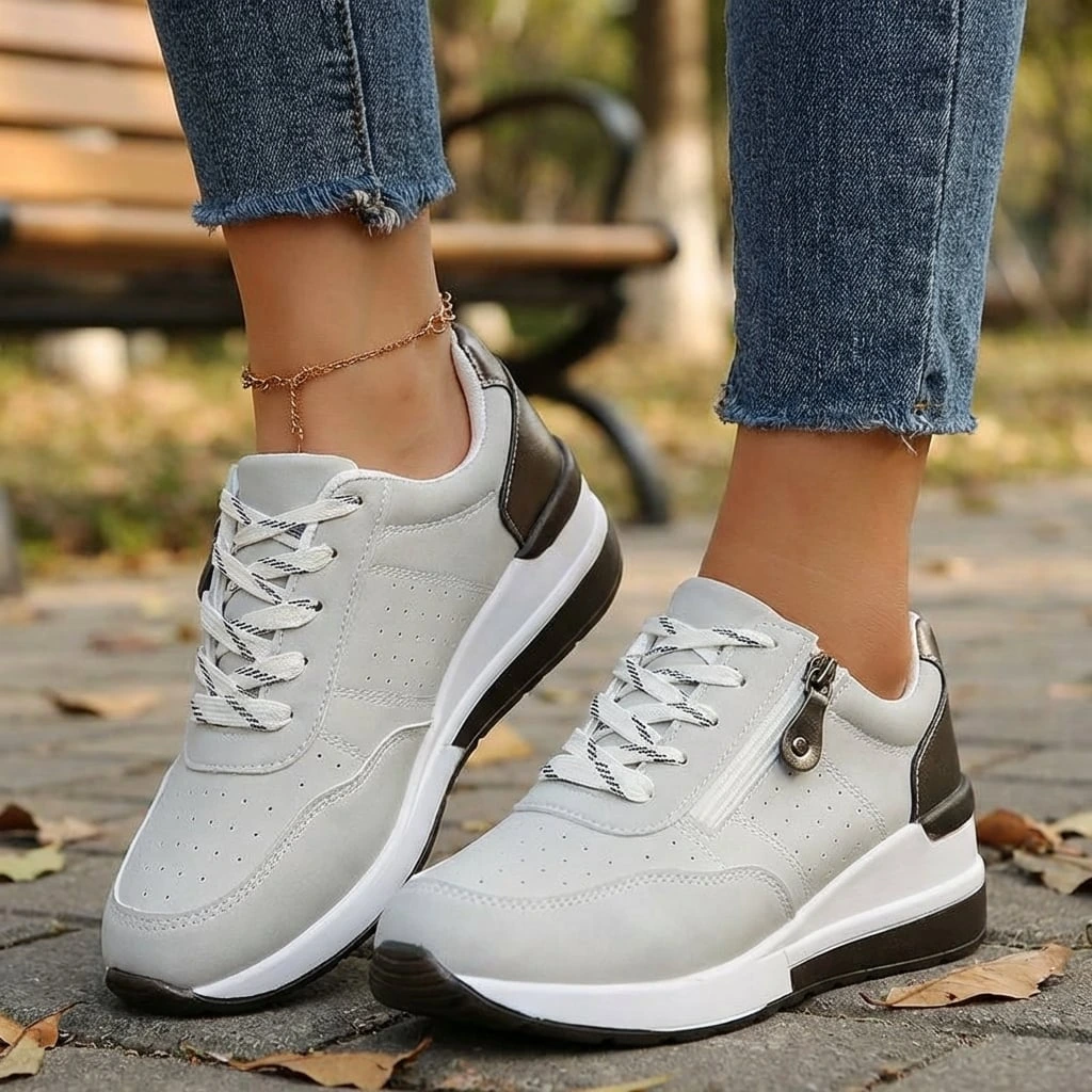Women's Orthopedic Walking Sneakers with Side Zipper™ – Ganztägiger Komfort für aktive Tage