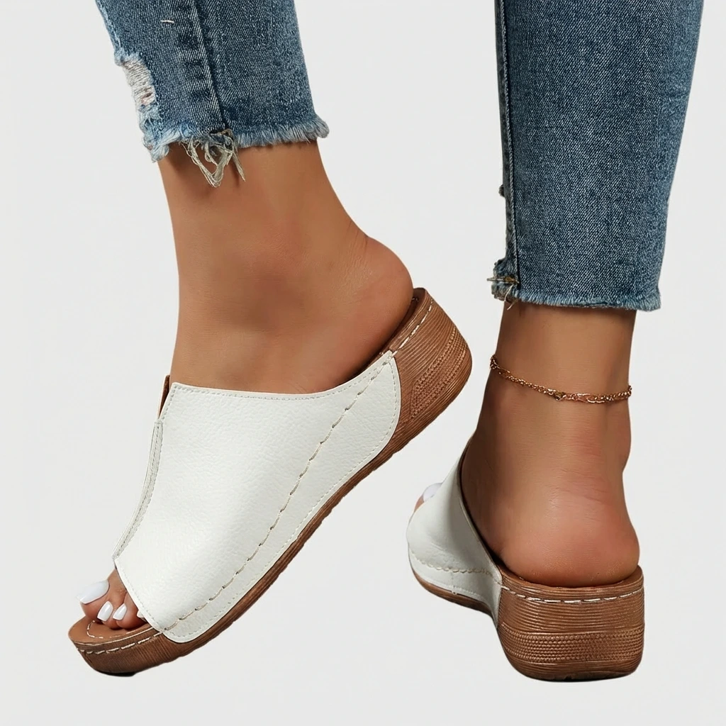 Women's Open Toe Wedge Sandals Slip On™ – Müheloser Komfort für jeden Tag