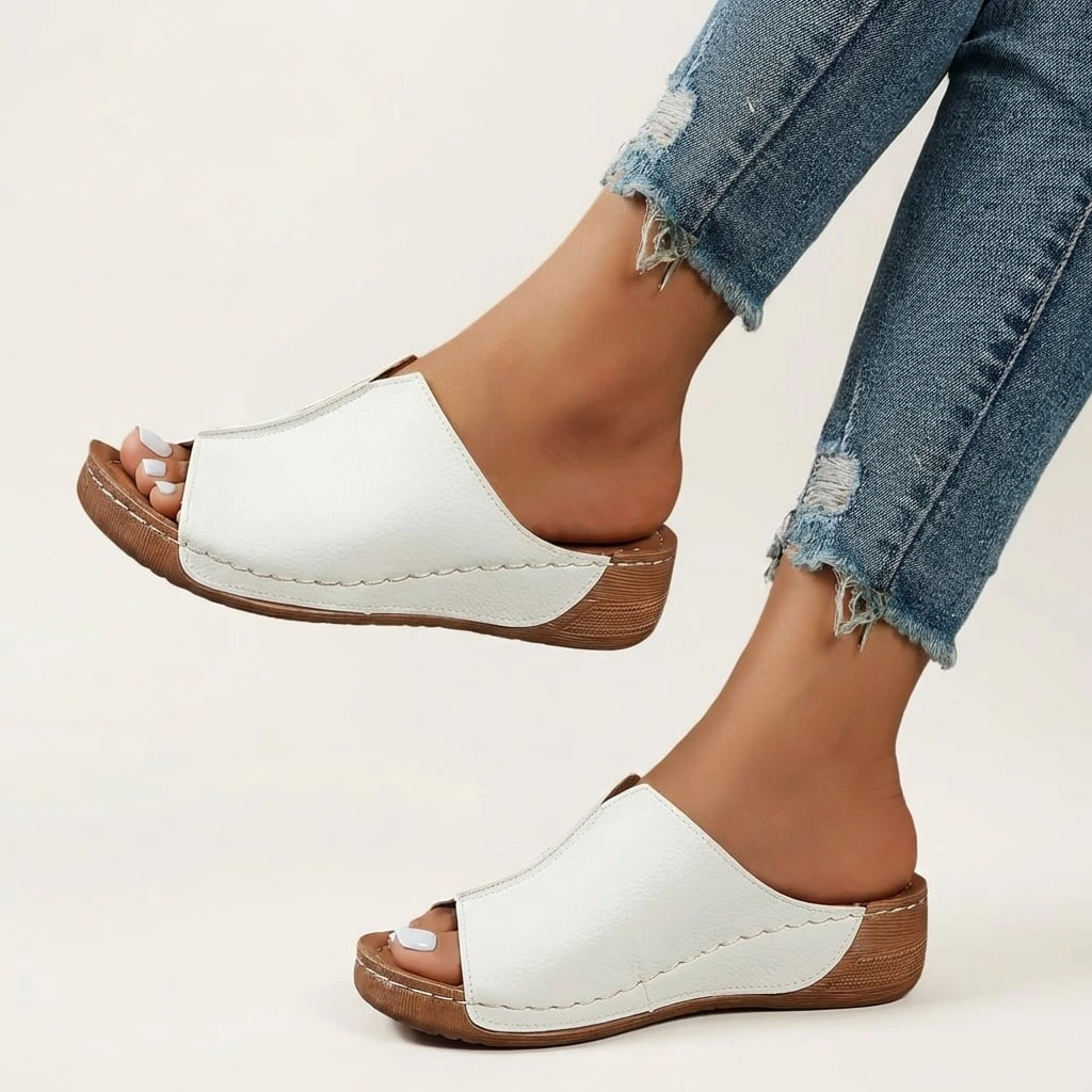 Women's Open Toe Wedge Sandals Slip On™ – Müheloser Komfort für jeden Tag