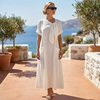 Flowy Tie-Front Maxi Dress™ – Mühelose Eleganz für jeden Anlass