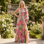 Floral One-Shoulder Maxi Dress™ – Elegante Statement-Silhouette für besondere Anlässe