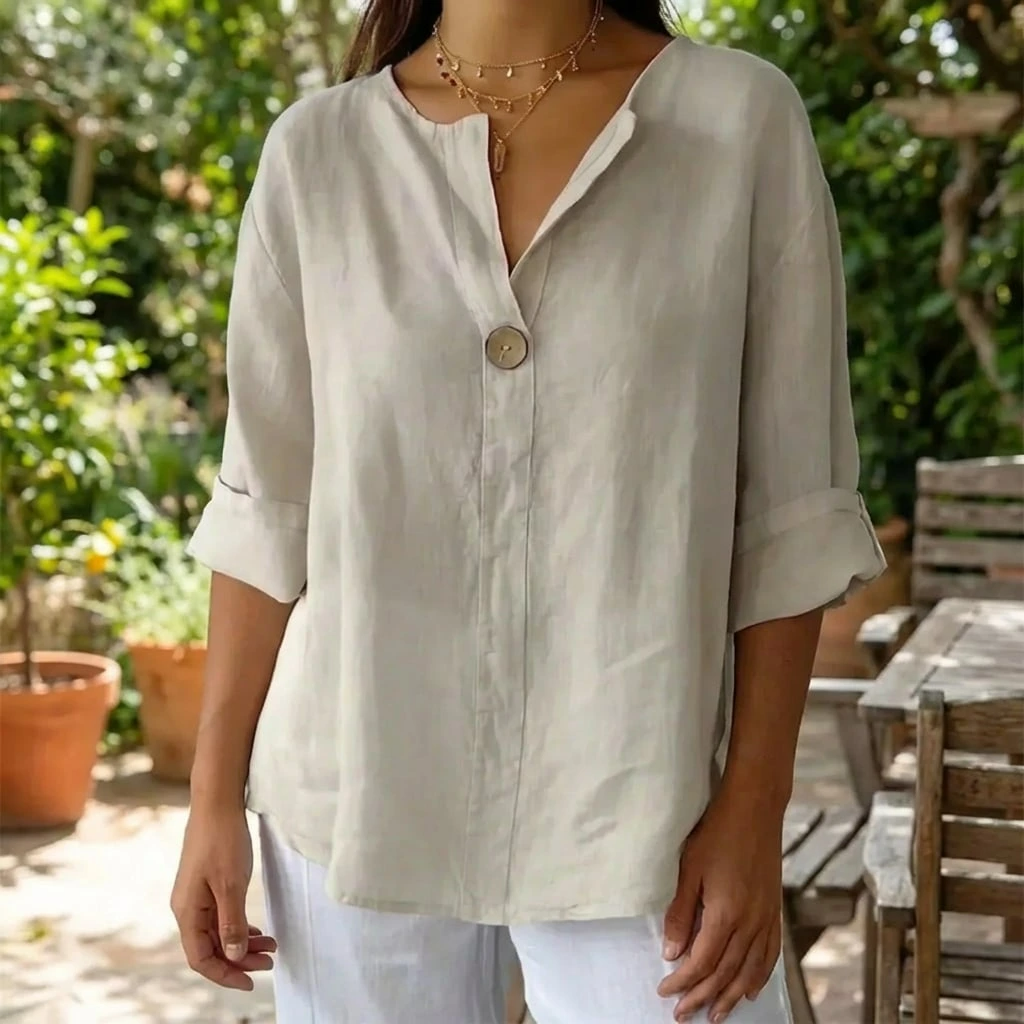 Elowen | Women's Spring Blouse™ – Mühelose Eleganz für entspannte Frühlingstage