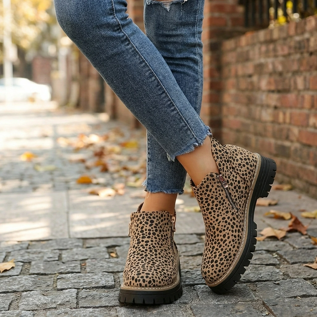 Women's Orthopedic Ankle Boots with Easy-Zip Support™ – Stilvoller Komfort für den ganzen Tag