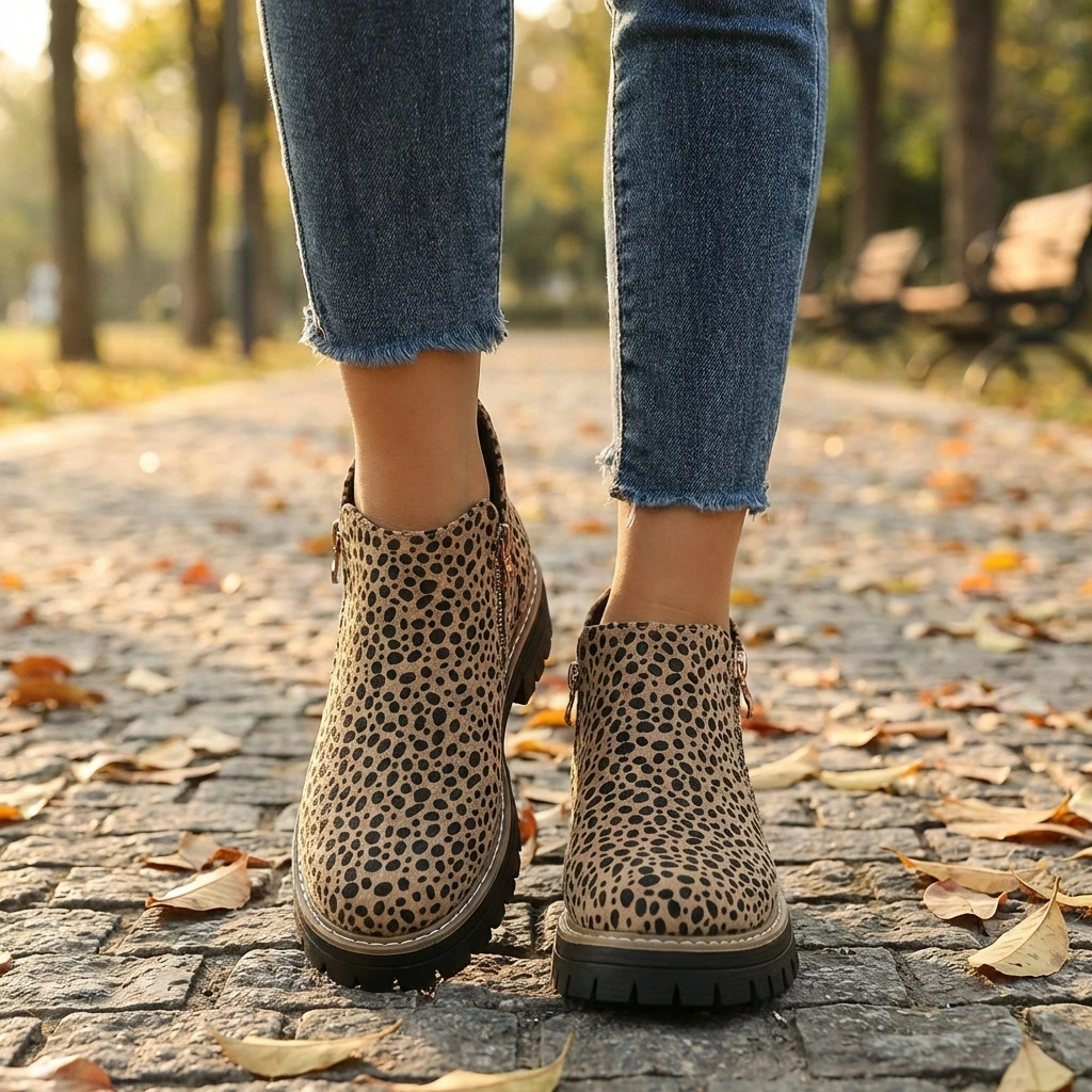 Women's Orthopedic Ankle Boots with Easy-Zip Support™ – Stilvoller Komfort für den ganzen Tag