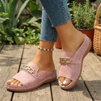 Romie | Women's Comfortable Slip-On Wedge Sandals™ – Müheloser Komfort mit stilvoller Eleganz