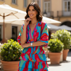 Wrap Minikleid mit Fließenden Ärmeln für Damen™ – Müheloser Stil mit femininer Silhouette