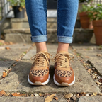 Winslow | Women's Leopard Print Lace-Up Chunky Sneakers™ – Stilvoller Komfort für den modernen Alltag