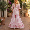 Women's Spring Boho Maxi Dress™ – Fließende Eleganz für entspannte Frühlingstage