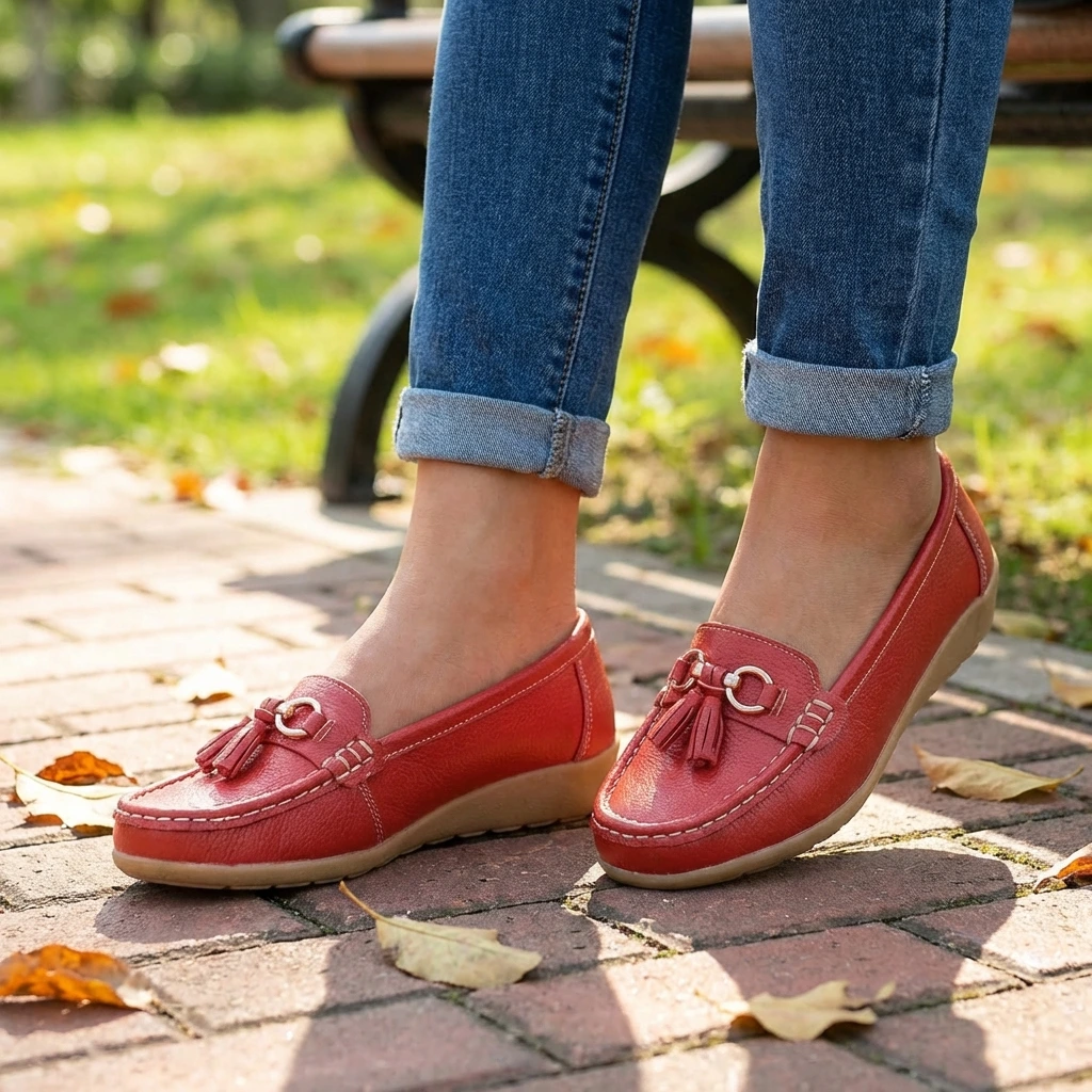 Women's Orthopedic Slip-On Loafers with Cushioned Sole™ – Ganztägiger Komfort mit elegantem Stil