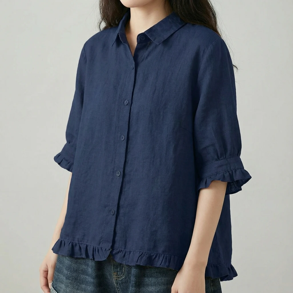 Comfortable Button-Front Blouse™ – Zeitlos elegante Vielseitigkeit für jeden Tag