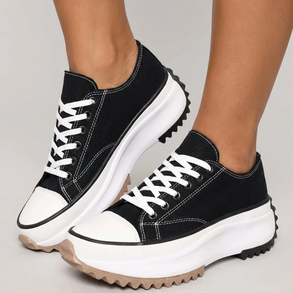 Women's Platform Chunky Sneakers Lace Up™ – Stilvoller Komfort mit markanter Plattform-Sohle
