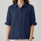 Comfortable Button-Front Blouse™ – Zeitlos elegante Vielseitigkeit für jeden Tag
