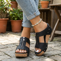 Women's Orthopedic Wedge Sandals with Front Zipper™ – Unterstützender Komfort für Ihre täglichen Schritte