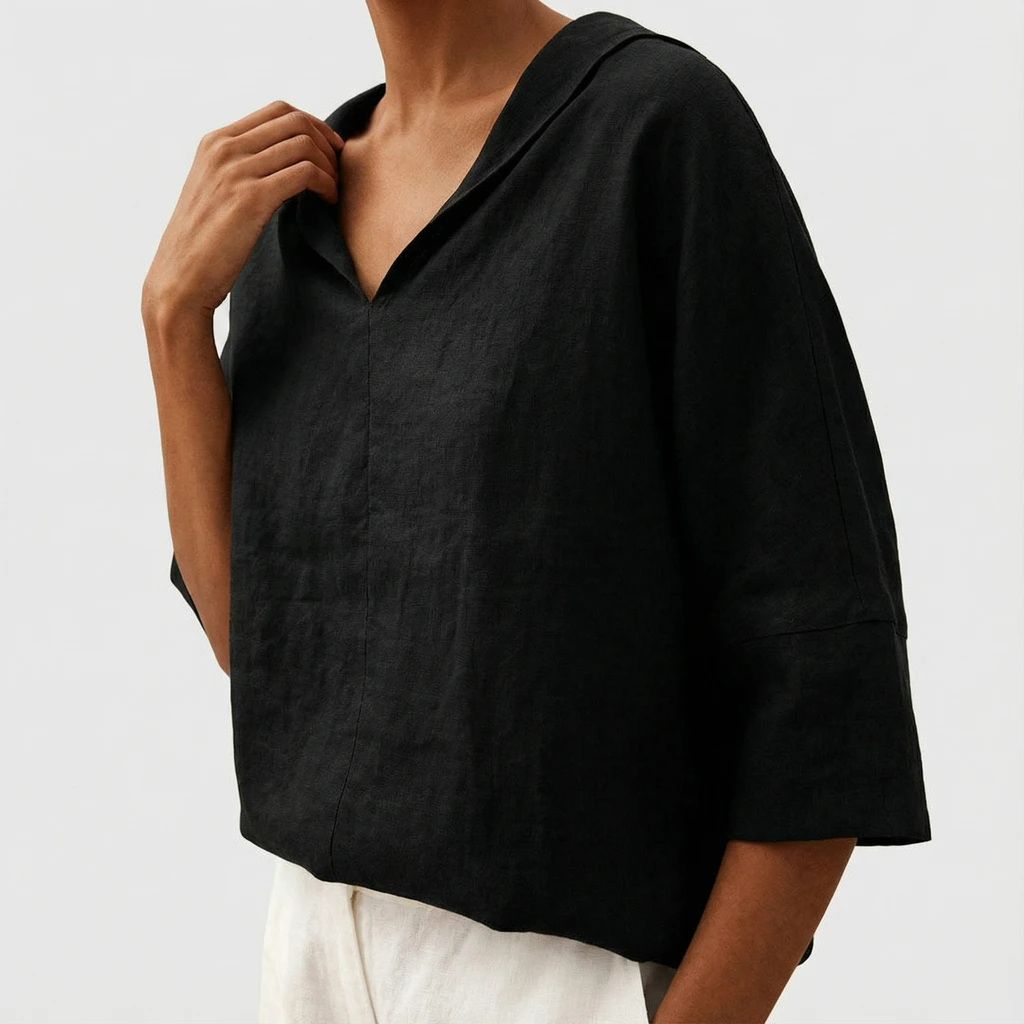 Elegant V-Neck Everyday Top™ – Müheloser Komfort trifft zeitlose Eleganz