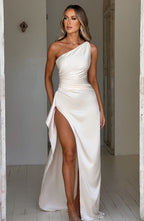 One-Shoulder Maxi Dress with Modern Elegance for Women™ – Luxuriöse Eleganz für besondere Anlässe