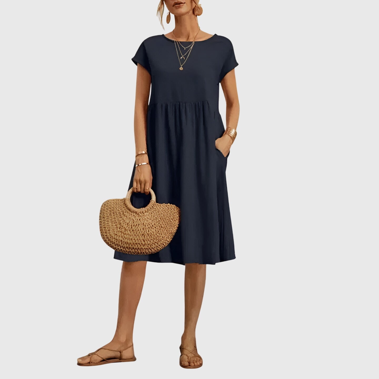 Women's Relaxed Midi Spring Dress™ – Müheloses Frühlingsfeeling mit femininer Eleganz