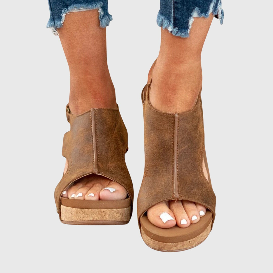 Women's Orthopedic Platform Slingback Sandals™ – Orthopädischer Komfort mit elegantem Design