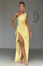 One-Shoulder Maxi Dress with Modern Elegance for Women™ – Luxuriöse Eleganz für besondere Anlässe