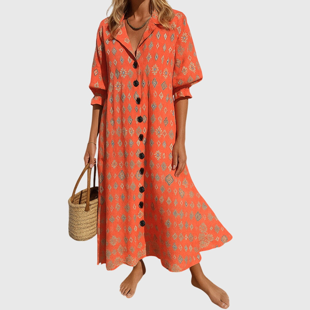 Elegant Spring Maxi Dress™ – Fließende Silhouette für mühelose Frühlingseleganz