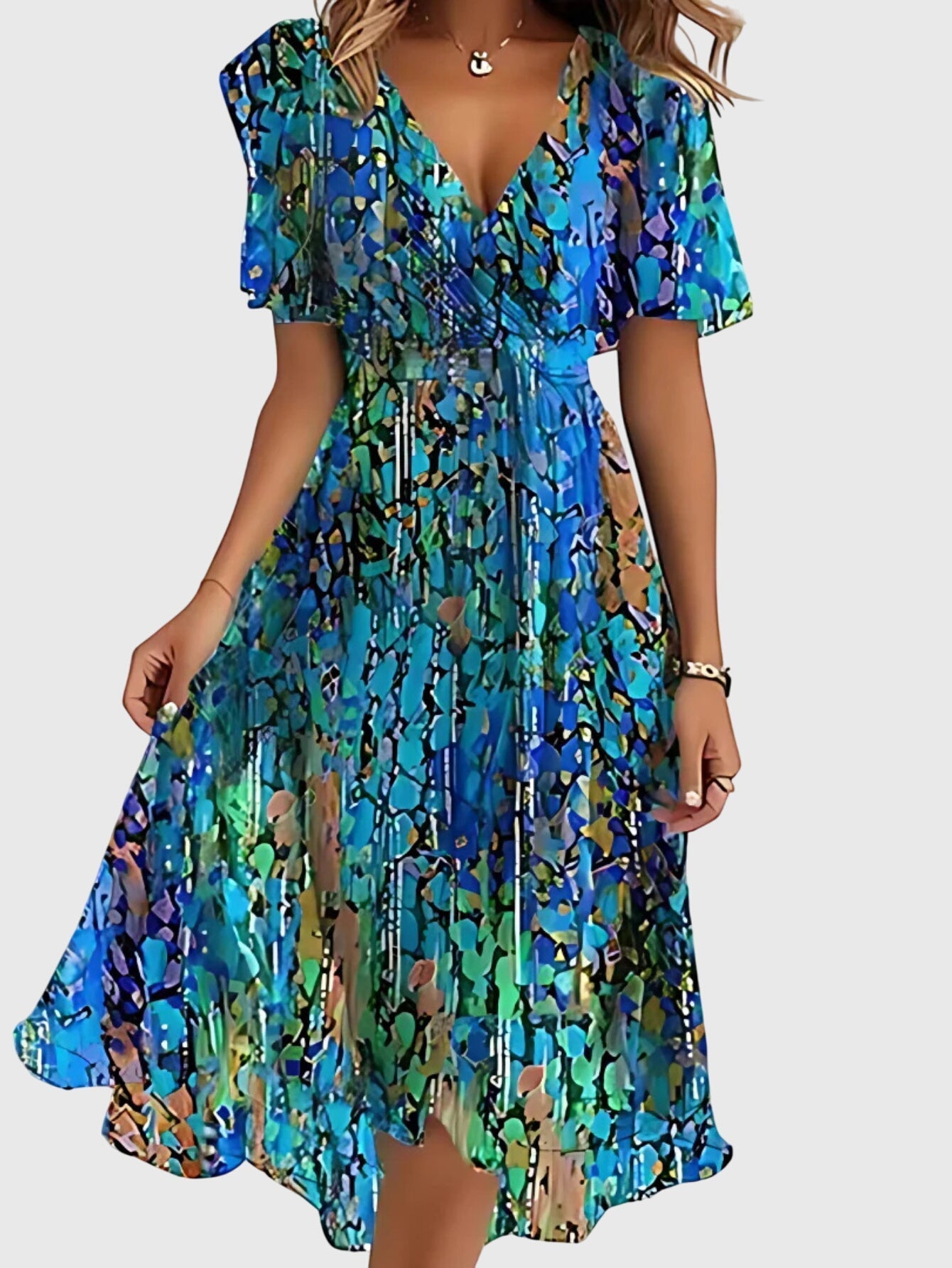Boho Style Summer Dress With Flattering Relaxed Fit for Women™ – Mühelose Eleganz für entspannte Sommertage