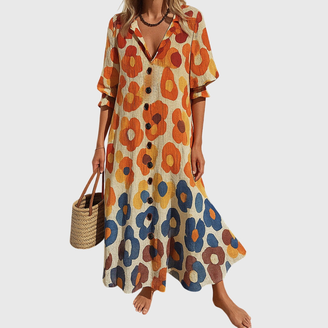 Elegant Spring Maxi Dress™ – Fließende Silhouette für mühelose Frühlingseleganz