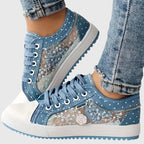 Women's Orthopedic Lace-Up Sneakers with Arch Support and Cushioned Sole™ – Ganztägiger Komfort für aktive Frauen