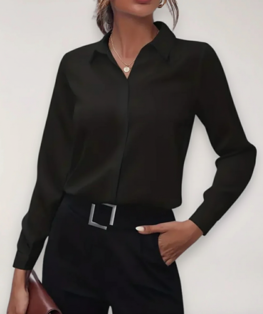 Charlotte | Women's Spring Buttoned Office Blouse™ – Eleganz und Komfort für den professionellen Alltag