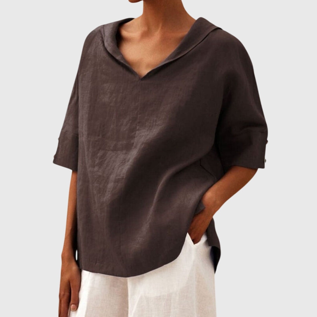 Elegant V-Neck Everyday Top™ – Müheloser Komfort trifft zeitlose Eleganz