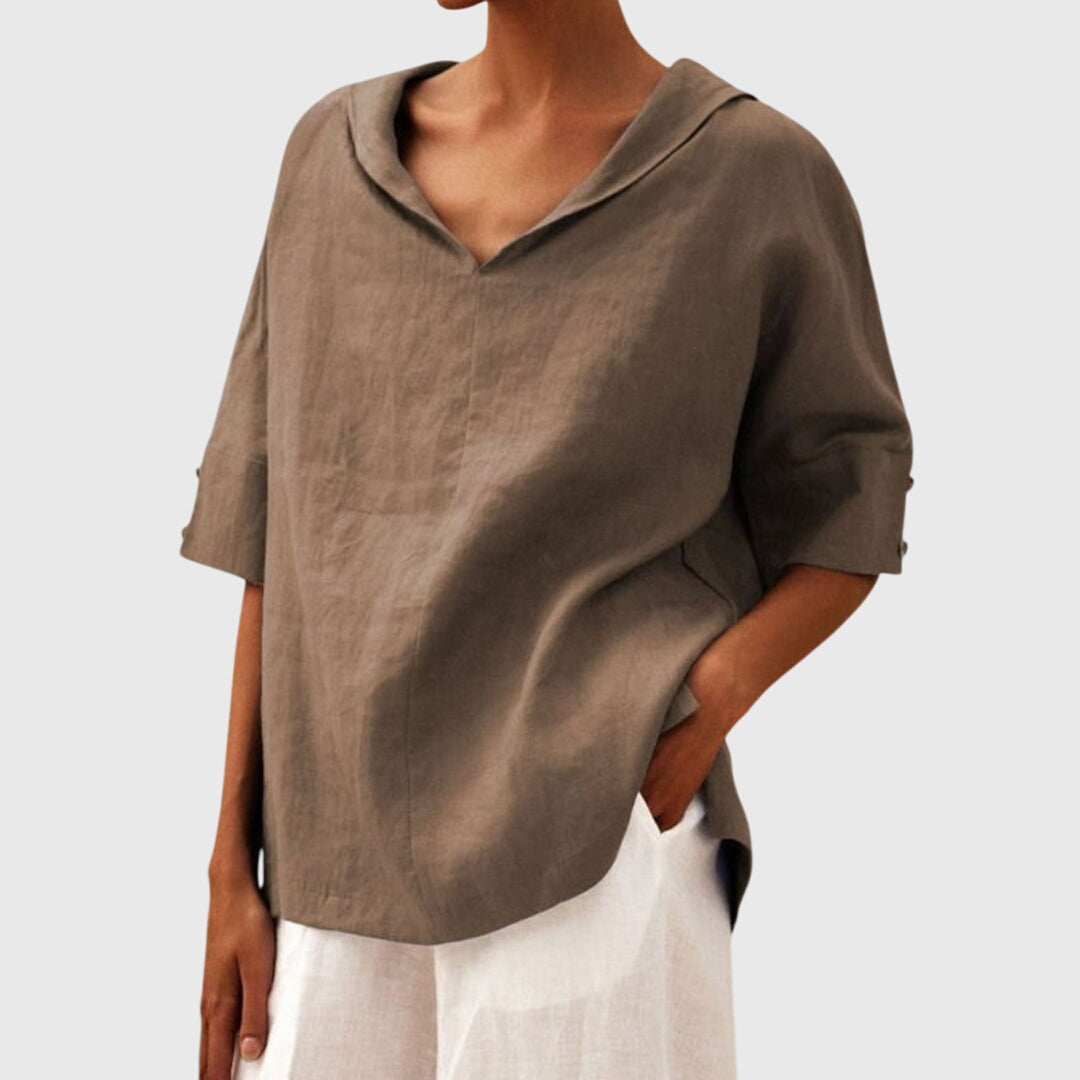 Elegant V-Neck Everyday Top™ – Müheloser Komfort trifft zeitlose Eleganz
