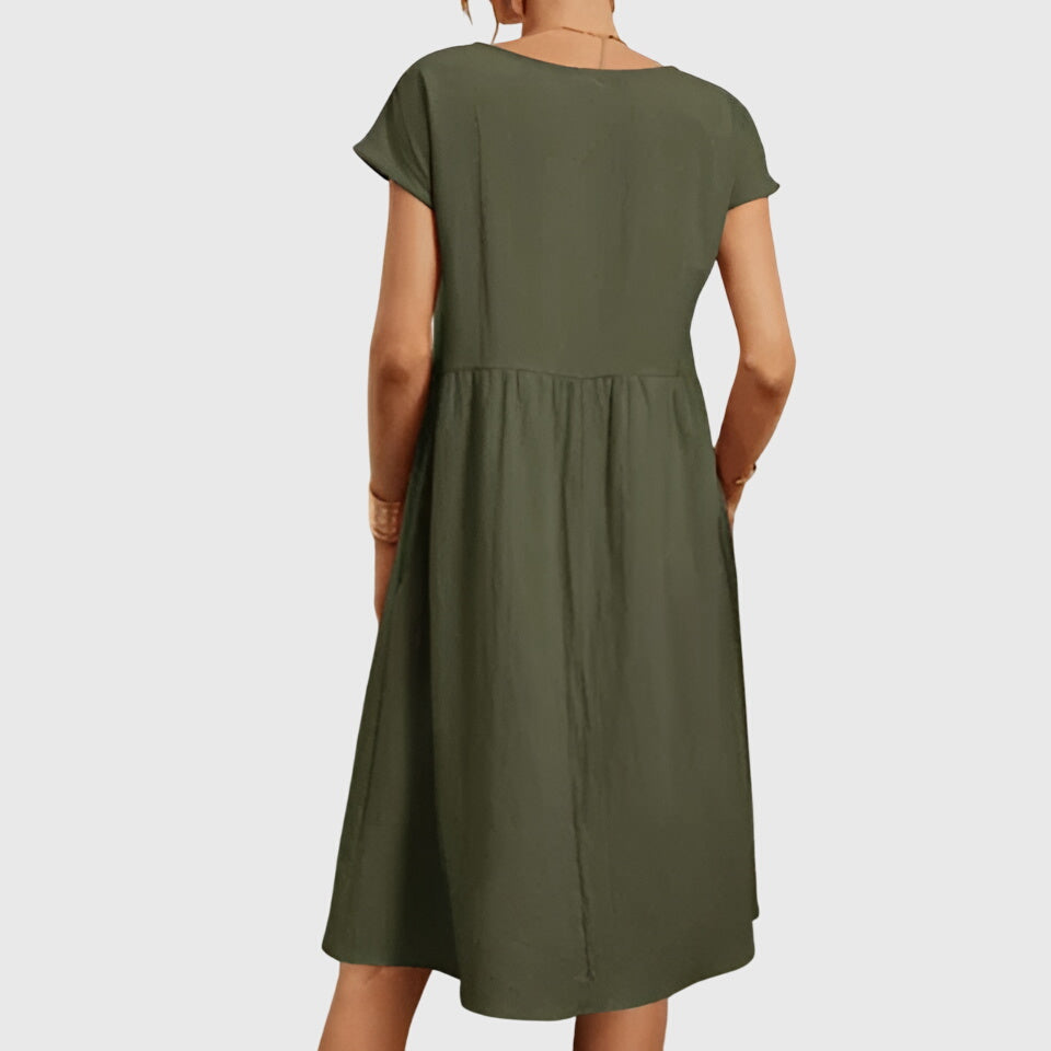 Women's Relaxed Midi Spring Dress™ – Müheloses Frühlingsfeeling mit femininer Eleganz