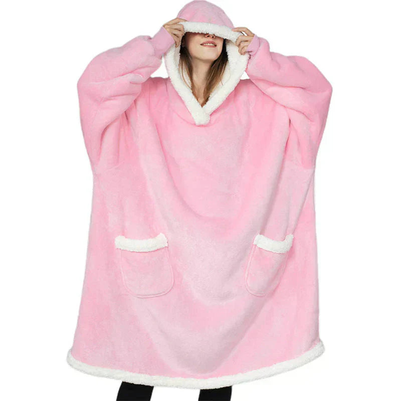 ComfyBlanket™ – Ultrawarmer Sherpa-Fleece-Hoodie für maximale Gemütlichkeit [50 % Rabatt]
