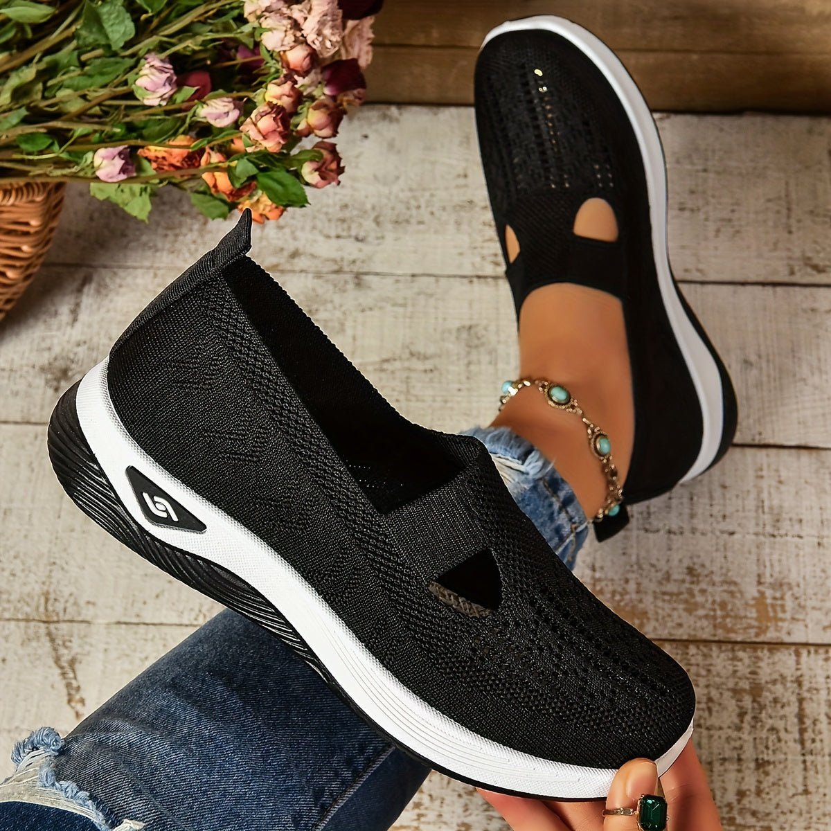 Orthopädische Slip-On Schuhe für Damen mit atmungsaktivem Mesh und gepolsterter Sohle™ – Müheloser Komfort für den ganzen Tag