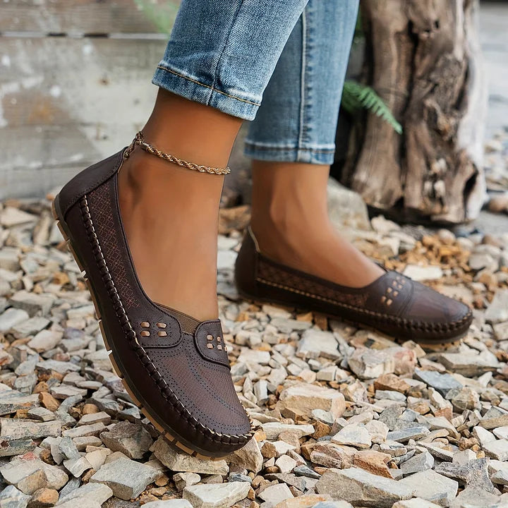 Women's Orthopedic Slip-On Shoes with Breathable Design™ – Ganztägiger Komfort mit stilvoller Unterstützung