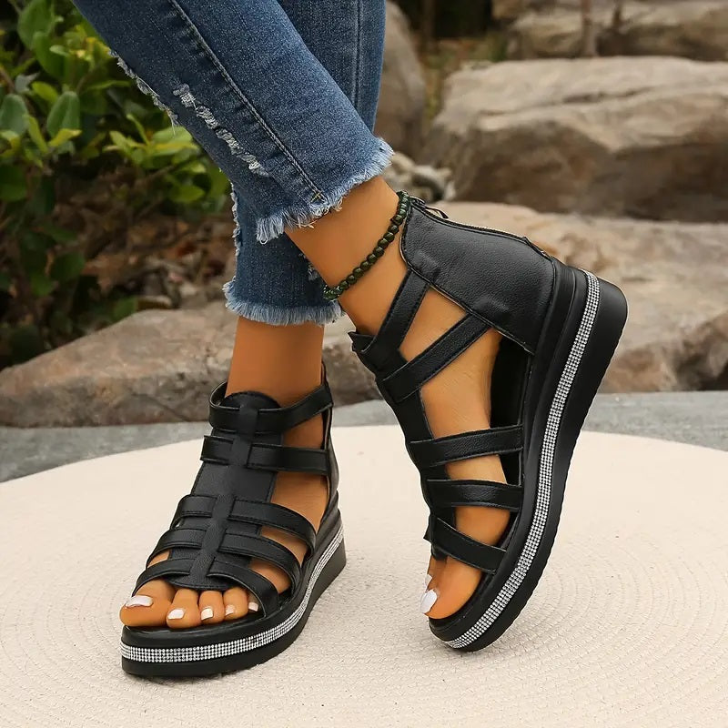 Axelle | Women's Comfortable Platform Gladiator Sandals™ – Eleganter Komfort für warme Tage