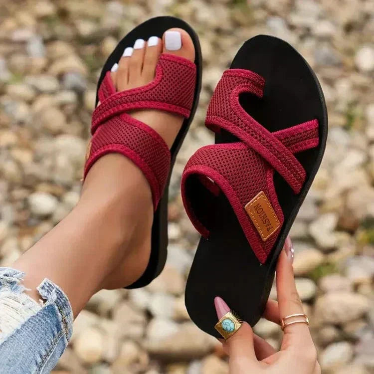Women's Orthopedic Mesh Sandals with Open Toe and Cushioned Sole™ – Leichtgewichtiger Komfort für den ganzen Tag