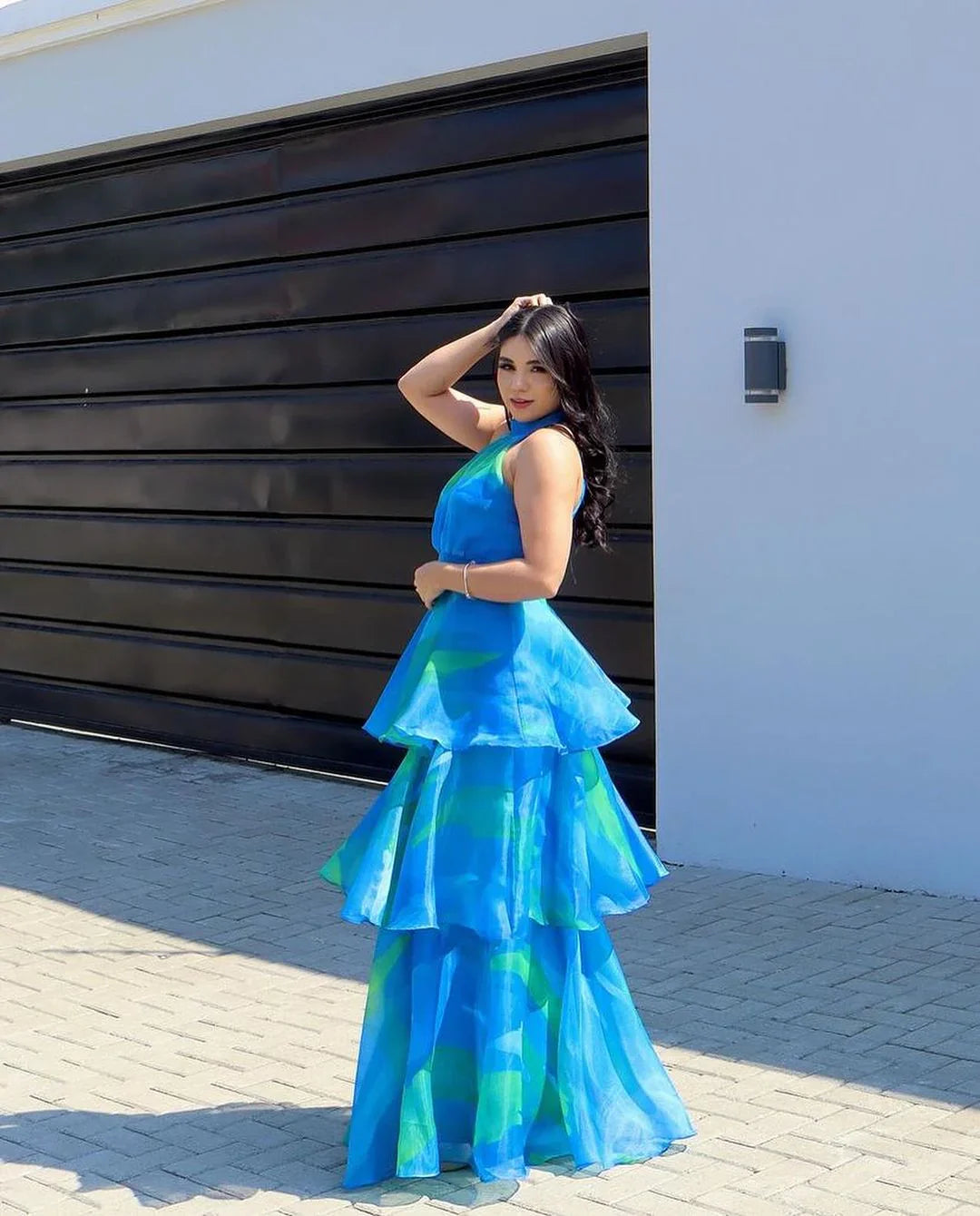 Chic Sleeveless Top and Layered Skirt Set for Women™ – Mühelose Eleganz für jeden Anlass