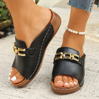Romie | Women's Comfortable Slip-On Wedge Sandals™ – Müheloser Komfort mit stilvoller Eleganz