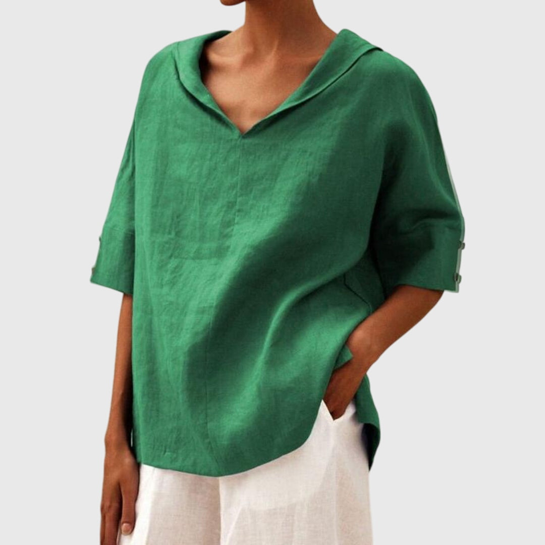 Elegant V-Neck Everyday Top™ – Müheloser Komfort trifft zeitlose Eleganz