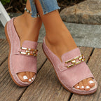 Romie | Women's Comfortable Slip-On Wedge Sandals™ – Müheloser Komfort mit stilvoller Eleganz