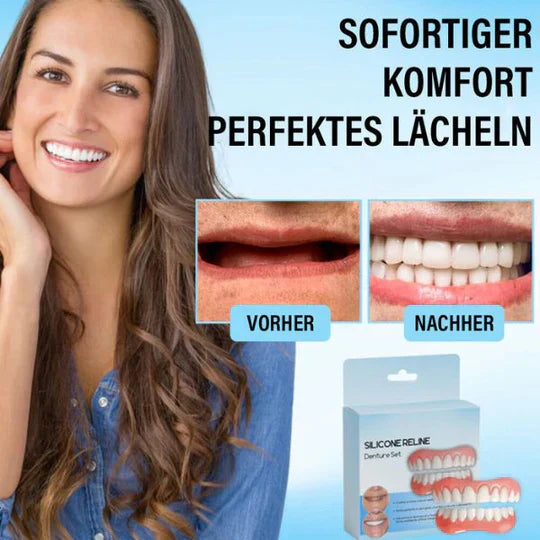 SmileReline™ – Individuell anpassbares Silikon-Prothesenreliningset [1 + 1 Gratis]