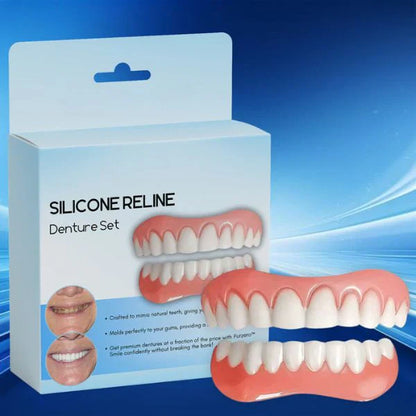 SmileReline™ – Individuell anpassbares Silikon-Prothesenreliningset [1 + 1 Gratis]