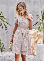 Floral Pleated Dress With Elegant Comfortable Fit for Women™ – Elegante Vielseitigkeit für jeden Anlass