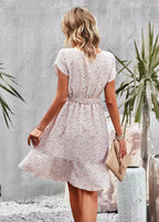 Floral Pleated Dress With Elegant Comfortable Fit for Women™ – Elegante Vielseitigkeit für jeden Anlass