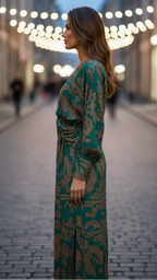 Twist-Front Printed Midi Dress for Everyday Wear™ – Mühelose Eleganz für jeden Tag