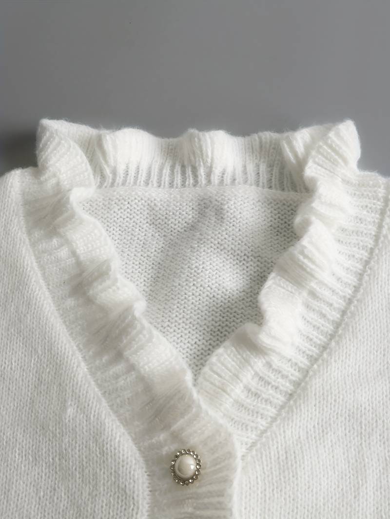 Darcey | Ruffle Blouse with Decorative Buttons for Women™ – Feminine Eleganz für jeden Anlass